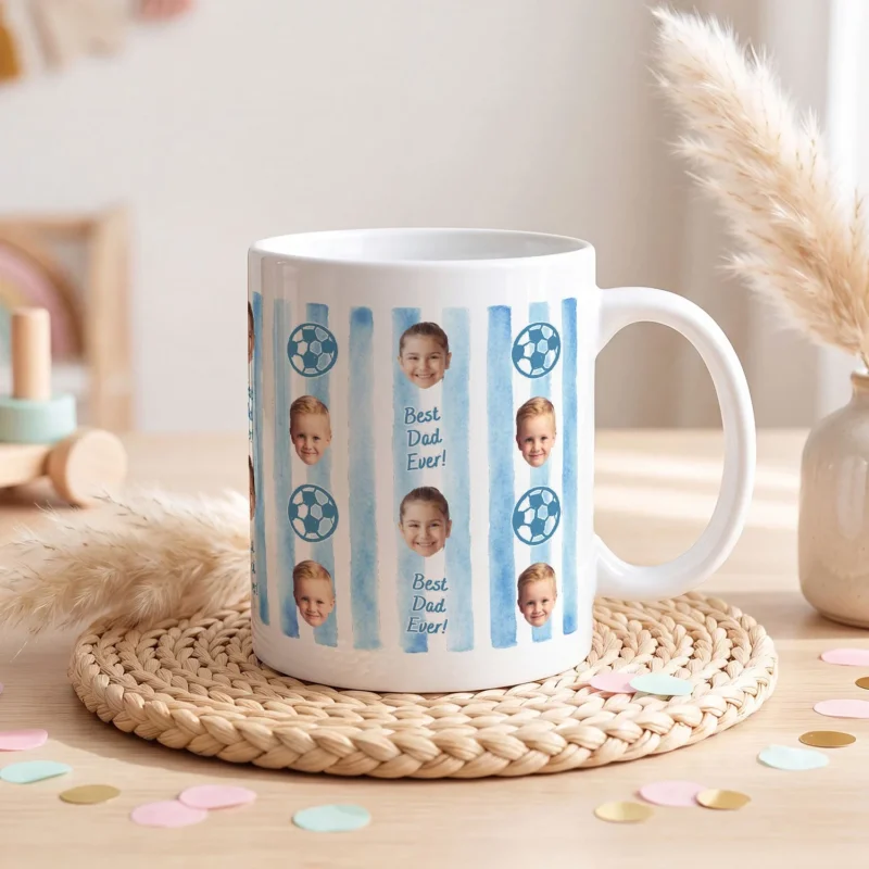 Tasse Best Dad Ever & Best Mom Ever - Personalisierbare Fototassen GRAVURZEILE – Bild 2