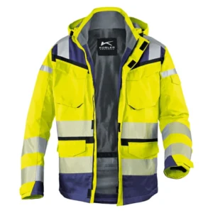 KÜBLER REFLECTIQ Wetterjacke SYMPATEX® PSA 2 1307 8332 warngelb/dunkelblau