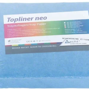 Topliner neo Trayauflagen 36 x 28 cm in Azurblau, verpackt.