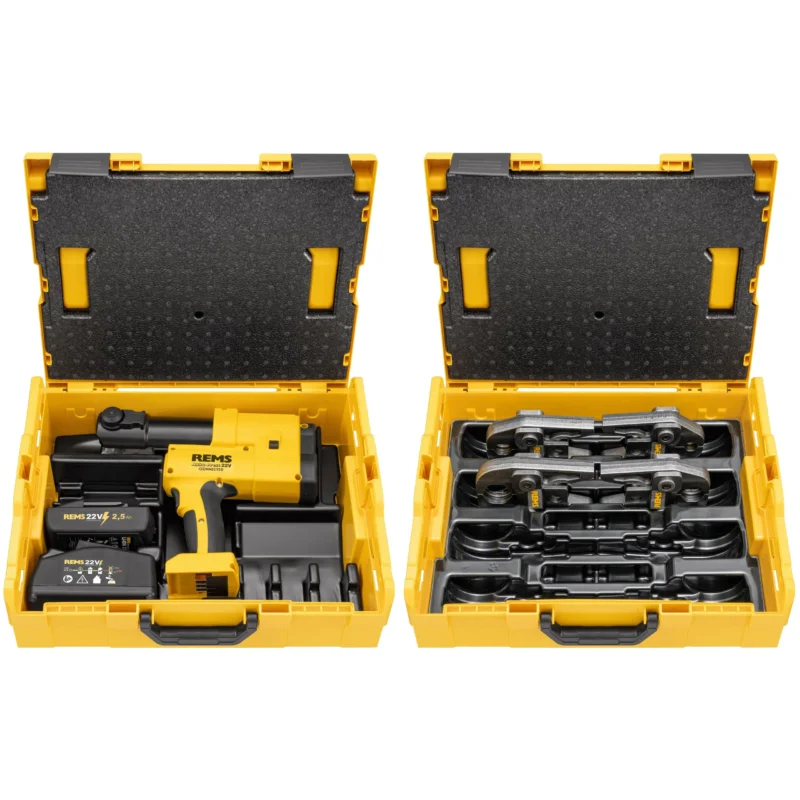 REMS - Akku-Press 22V Con. BP L-Boxx +PZ Set M 15+22+28+35 L-Boxx 576047 R220