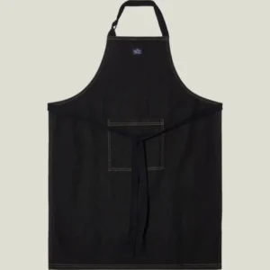 LEXINGTON Schürze aus bio-baumwoll-denim, schwarz