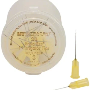 Endo-Eze Irrigator Tips 27G in runder Verpackung mit zwei Kanülen.