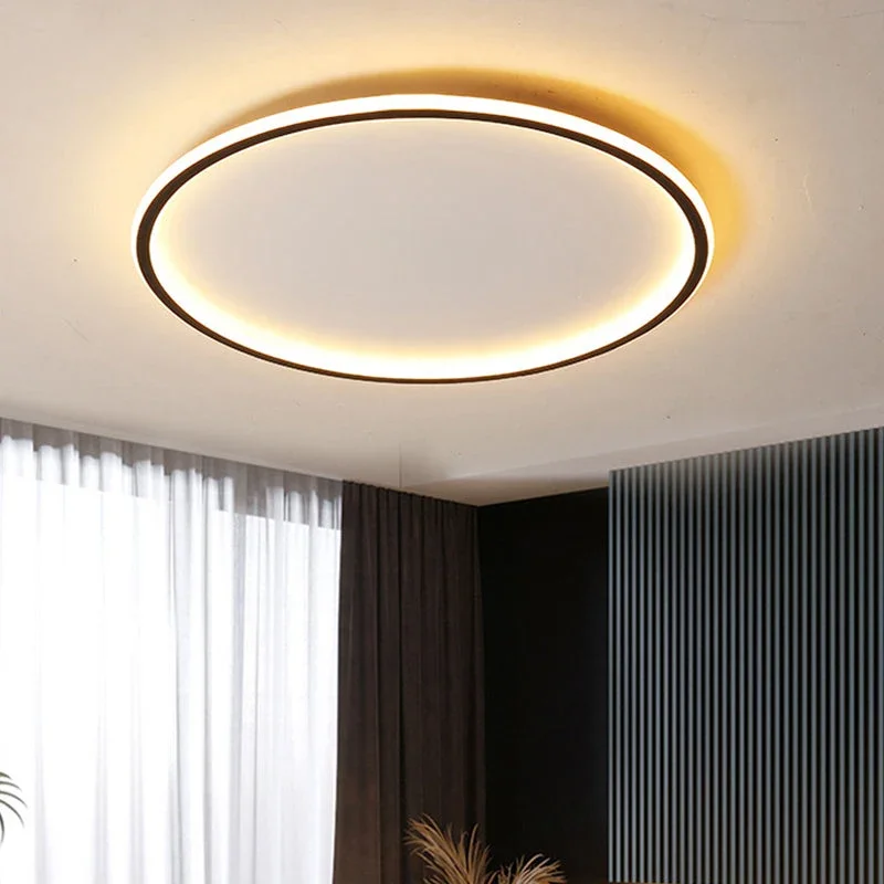 Moderne skandinavische LED-Deckenleuchte mit Fernbedienung - Dimmbare und energieeffiziente | Karnz