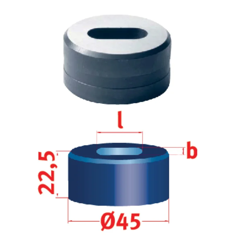 Produktbild von Langlochmatrize Nr.45 17,8 x 30,3 mm