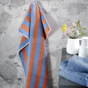 Cawö Handtücher Bold Streifen blau/terra