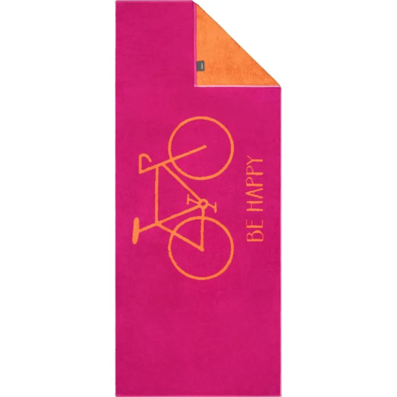 Cawö Saunatuch TRAVEL Velo Fahrrad Pink 6287