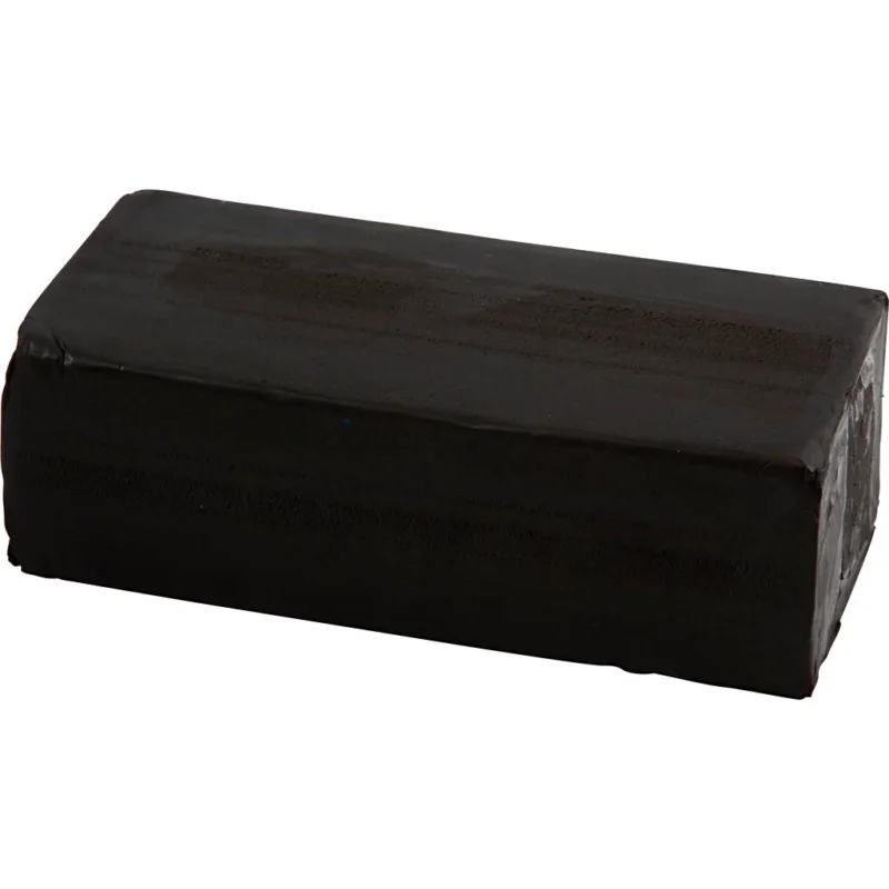 Modelling Clay, size 13x6x4 cm, black, 500g
