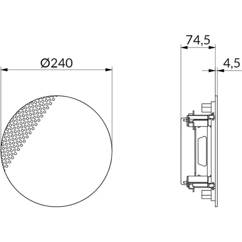 WHD - Lautsprecher Design-Lautsprecher R240T25SLws 2-Wege,25W-Übertrag
