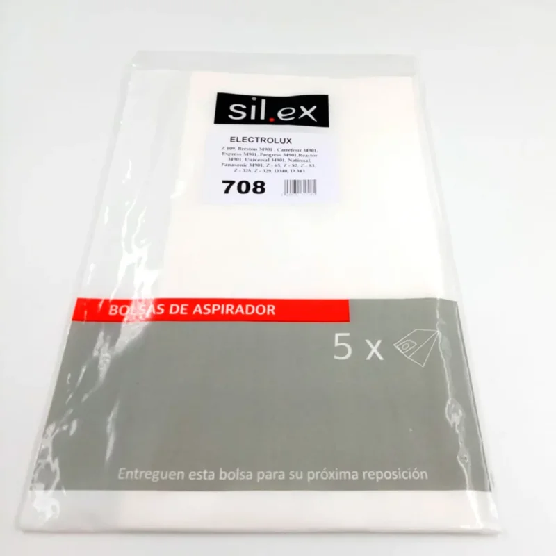 Bolsa aspirador Electrolux, Panasonic - 5 unidades 708