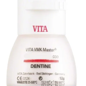 VMK Master 3D Dentine 12g 2L2.5 in weißem Behälter.