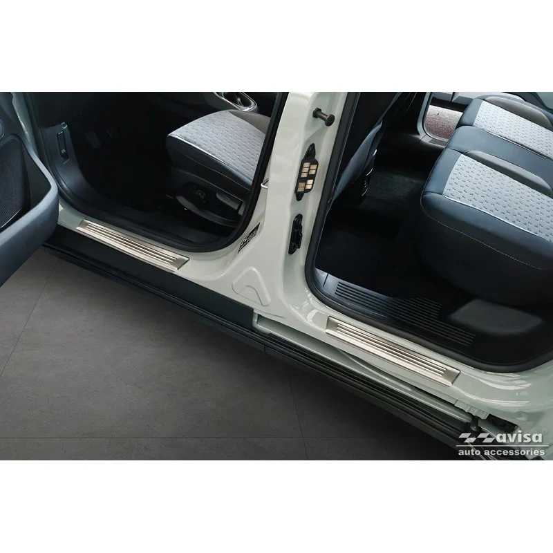 Avisa, Einstiegsleisten aus Edelstahl, Passend für Ford Tourneo Courier II 2023-, 'Lines' – 4 Teile