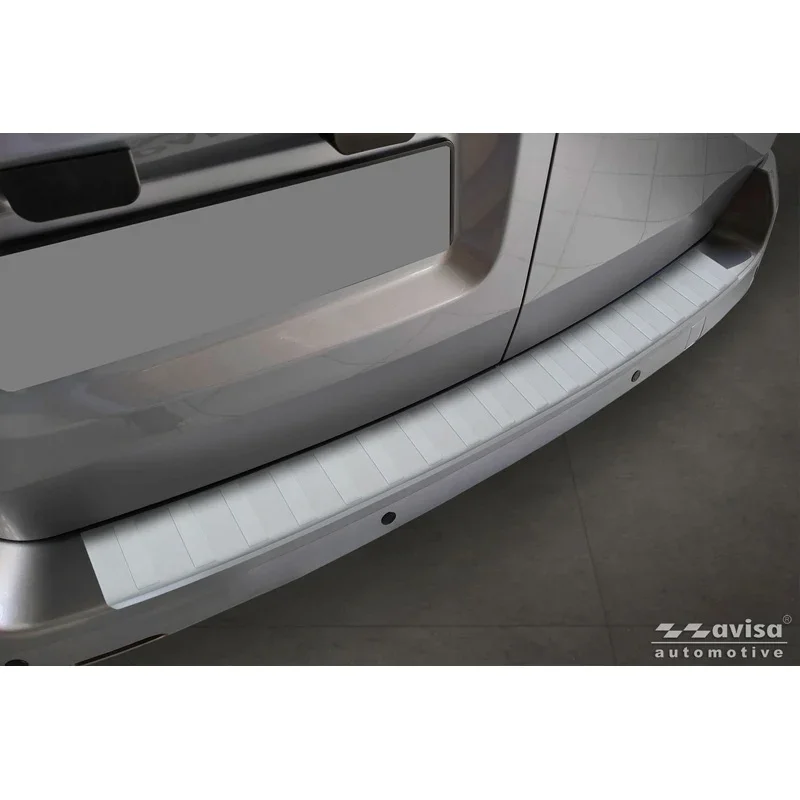 Avisa, Heckstoßstangenschutz, Edelstahl Soft Silver, passend für Citroën Jumpy & Spacetourer / Peugeot Expert & Traveller / Toyota Proace (2016-) / Opel Vivaro & Zafira Life (2019-) (L1)