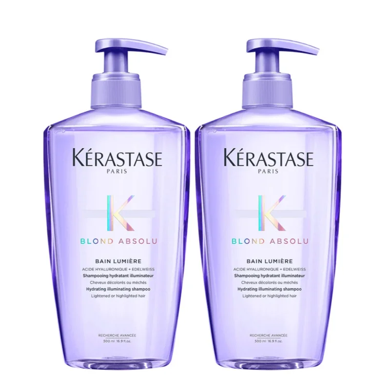 Kerastase Blond Absolu Bain Lumiere Kit 2 Shampoo illuminante capelli biondi 500ml + 500ml [all]