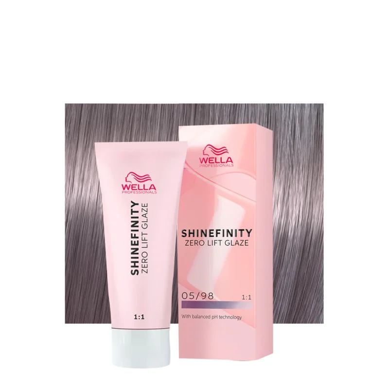 Wella Shinefinity Steel Orchid 05/98 Castano Chiaro Cendré Perla 60ml - colore demi-permanente [all]