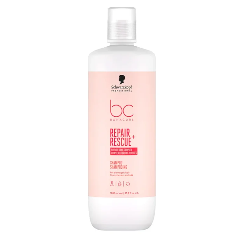 Schwarzkopf Professional BC Bonacure Repair Rescue+ Shampoo 1000ml - shampoo ristrutturante [all]