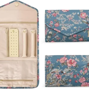 Schmuck Organizer Tasche für Reise Ringe Ohrringe Halsketten Uhren