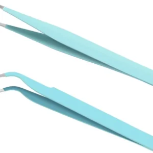 Präzisionspinzette Wimpernverlängerung Edelstahl Pinzette mit Spitzen