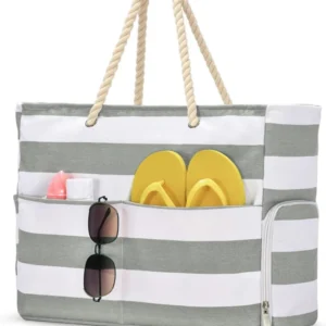 Große Wasserdichte Strandtasche mit Schuhfach für Damen