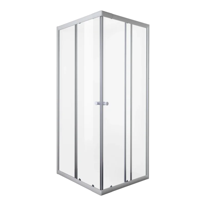 SANODUSCH Eckdusche 78,5-90x78,5-90x190 cm | Klarglas