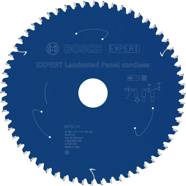 Produktbild von EXPERT Laminated Panel Kreissägeblatt, 190x2,1x30 mm, Z60