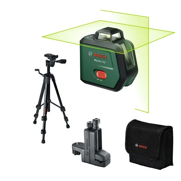Produktbild von Kreuzlinien-Laser PLL360-15G Premium Set mit 1x Akku BA 3,6V 2 Ah in Tasche