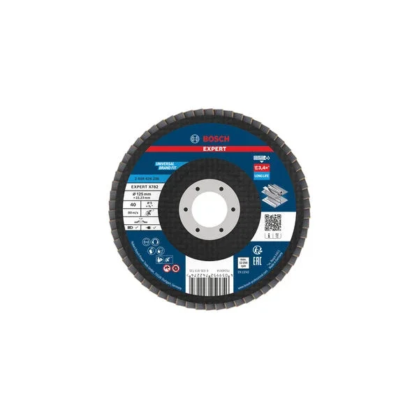 Produktbild von Fächerschleifscheibe 125 mm K40 EXPERT X782 gerade GF T27