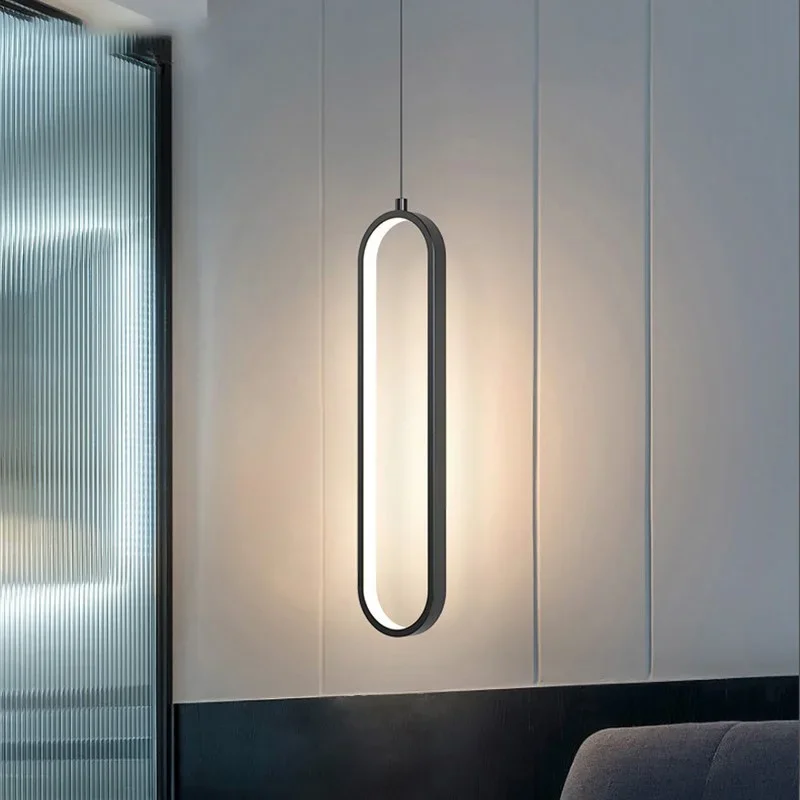 Moderne minimalistische LED Pendelleuchte – Schlanke Design Lampe für Schlafzimmer und Wohnzimmer | Karnz