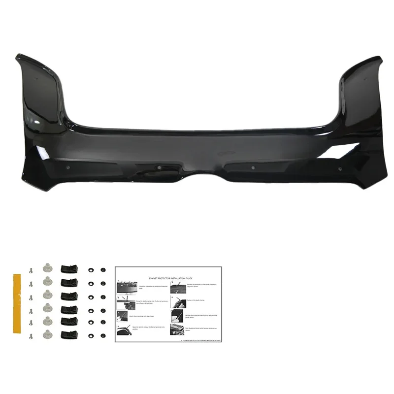 OneWay, Stoßstangenschutz, Glanz Schwarz, Passt für Fiat Doblo 2. Generation (2010-2015)