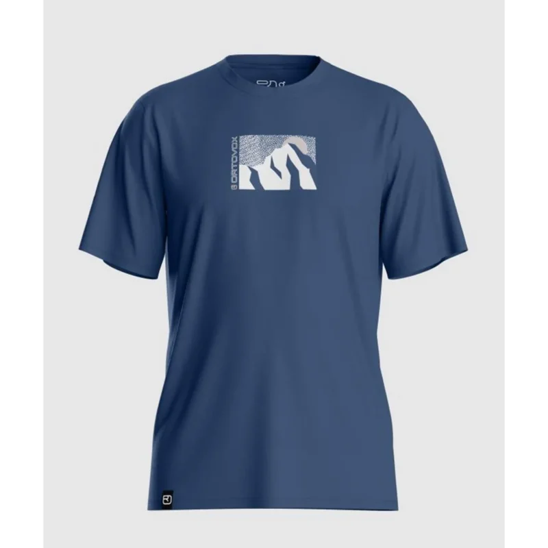 Ortovox 120 Cool Tec MTN Sun TS M blue nunatak Herren T-Shirt