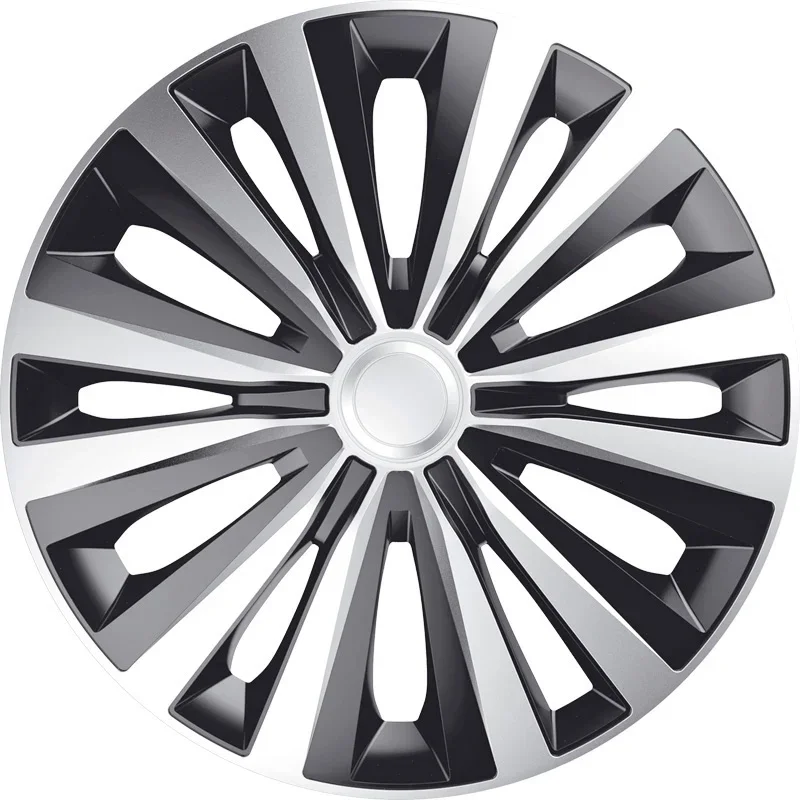 J-Tec, Satz Radzierblenden Multi 15-Zoll Silber/Schwarz, ABS, Silber, Schwarz