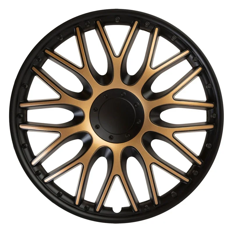 J-Tec, Satz Radzierblenden Orden 13-Zoll Schwarz/Gold, ABS, Gold, Schwarz