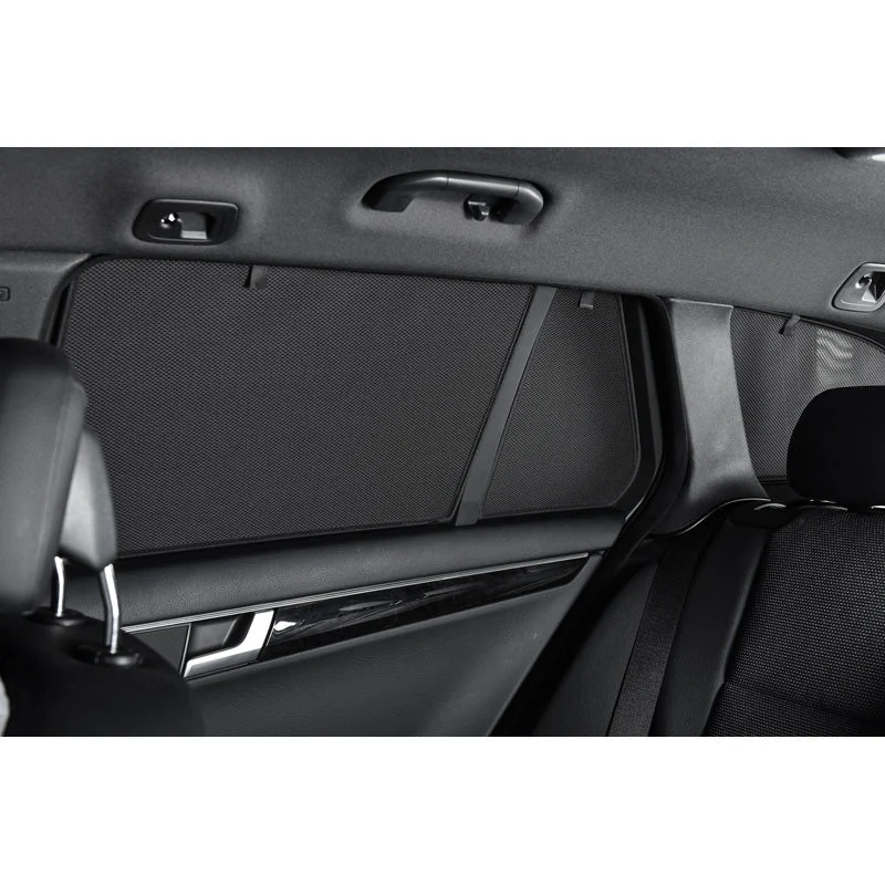 Car Shades, Satz (Hintertüren) passend für Volvo V60 Kombi 2010-2018 (4-teilig), Textil, Schwarz
