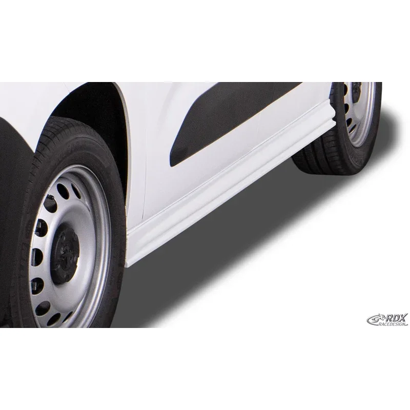 RDX Racedesign, Seitenschweller passend für Citroën Berlingo / Peugeot Partner & Rifter / Opel Combo / Toyota ProAce City & ProAce City Verso 2018- Edition (ABS), Unlackiert