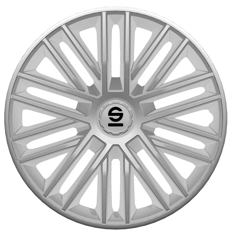 Sparco, Radzierblenden Bergamo - 16-Zoll - Silber - Satz mit 4 StĂĽck, ABS
