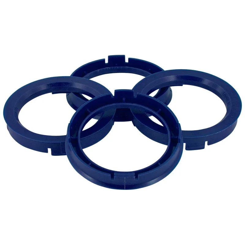 TPI, Satz Radnaben-Zentrierringe - 72.5->56.6mm - Reflex Blau, Nylon