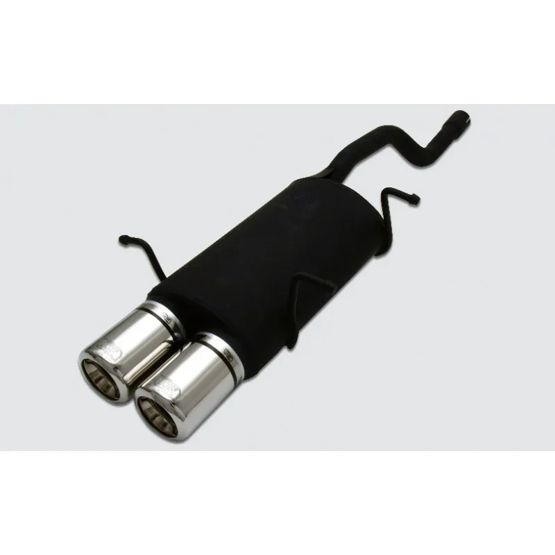 Ulter Sport, Sportauspuff, Edelstahl, Passend für Suzuki Swift II HB 1.0i/1.3i (1989-2005), 2x 80mm, E-Mark geprüft