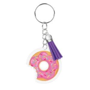 Acryl Sleutelhanger Donut van Paper Dreams koop je bij Partywinkel