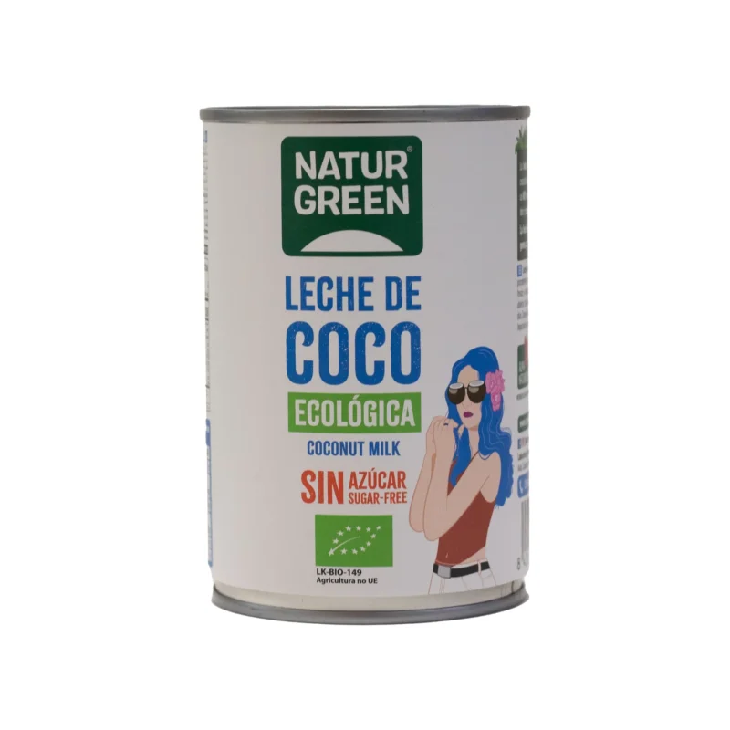 Leche de Coco Bio NaturGreen 400 g / 400 ml