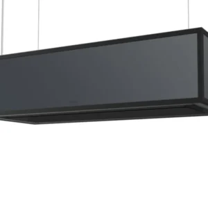 Berbel Skyline Frame BIH 120 SKF permalyt® Inselhaube 120 cm Dekor Glas Schwarz