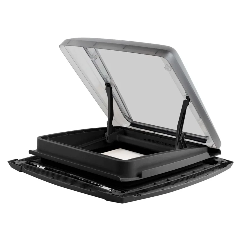 MPK Vision Star M pro Schwarz Dachhaube klar 40x40cm Dachstärke 25-60 mm - Zwangsbelüftet – MPK