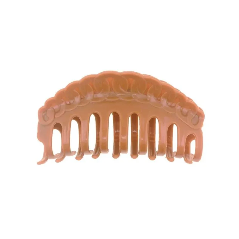 Design Hair Claw Modell Style 10,5 cm – Braun – Haaraccessoires | Fashiongirl