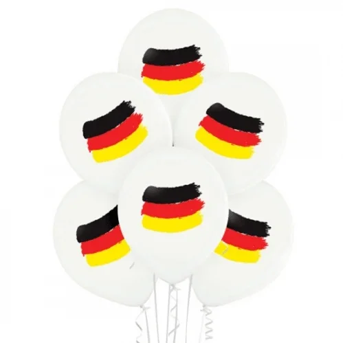 Duitsland Ballonnen Wit 30cm 10st van VDV Benefit koop je bij Partywinkel