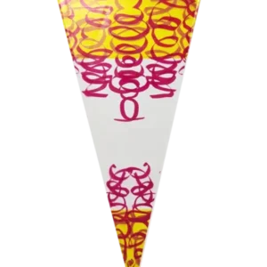 Conical bag 18x37cm 0.5 pounds yellow/red (250 pcs)