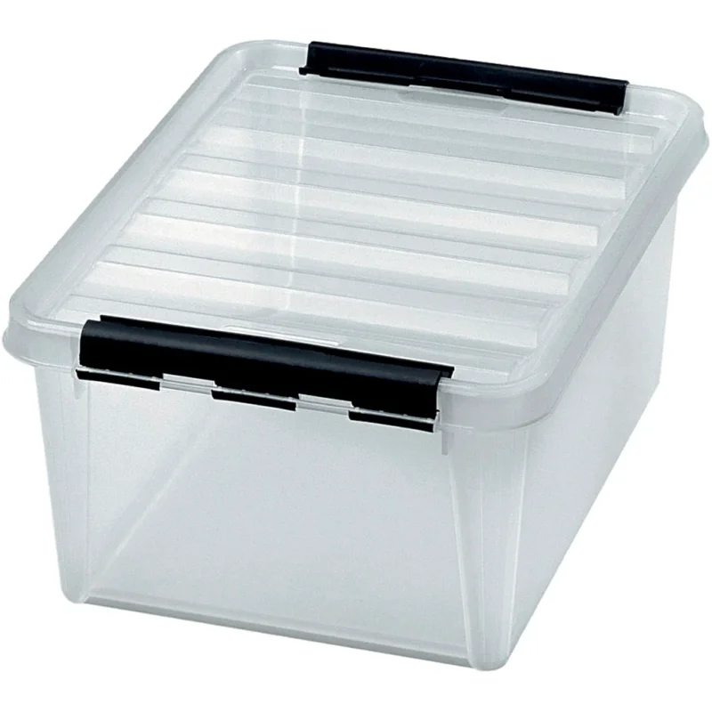 Storage box with lid, size 40x30x18,5, 15 L