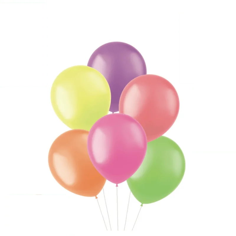 Gekleurde Ballonnen Neon 33cm 10st van Folat koop je bij Partywinkel