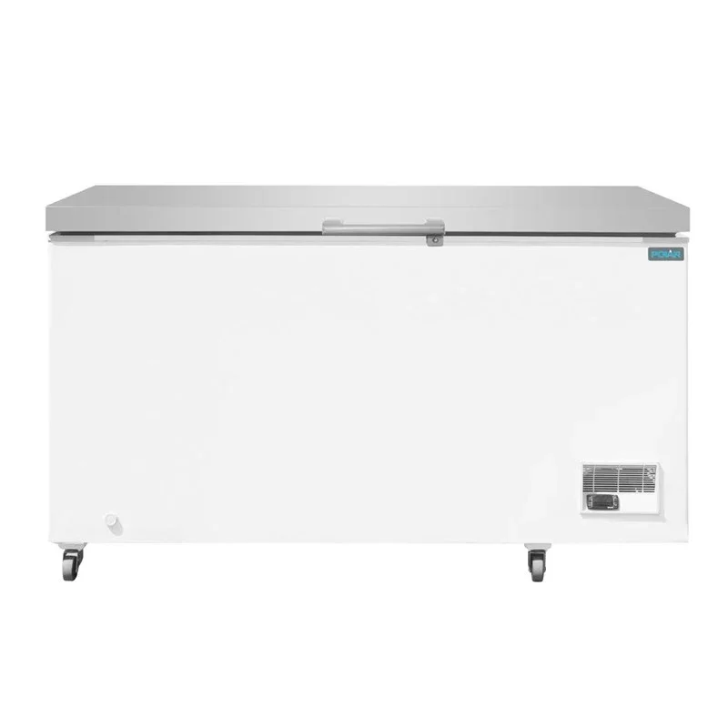Polar Serie G Gefriertruhe mit Edelstahldeckel 378Ltr