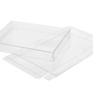 Plastic Gift Boxes 7.6x0.8x15.2cm Crystal Clear