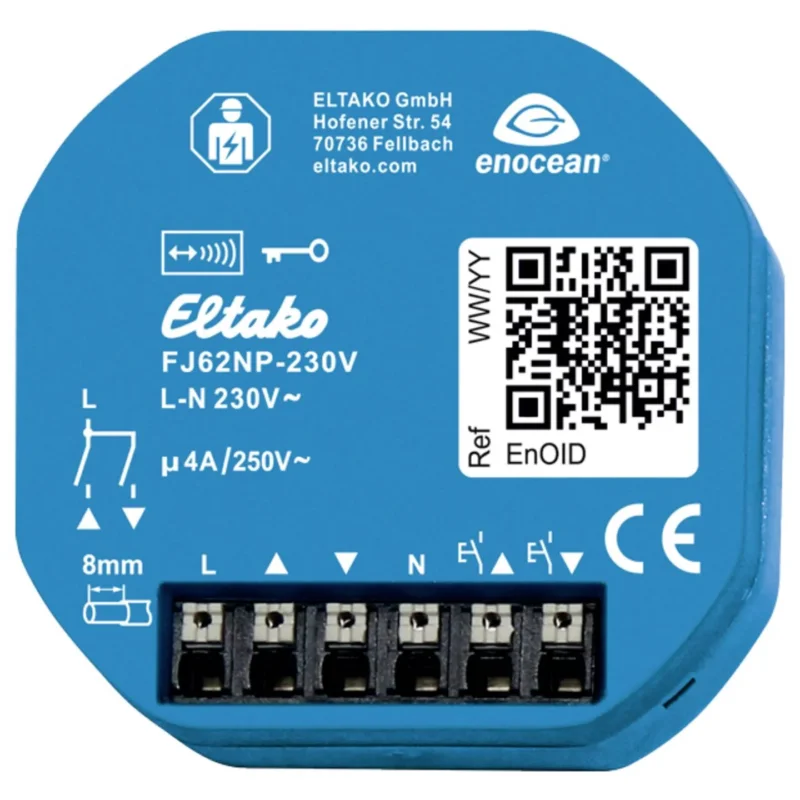 Eltako Jalousie-/Rollladenaktor FJ62NP Funk Unterputz 230V IP20 2 Relais blau - 4010312319390