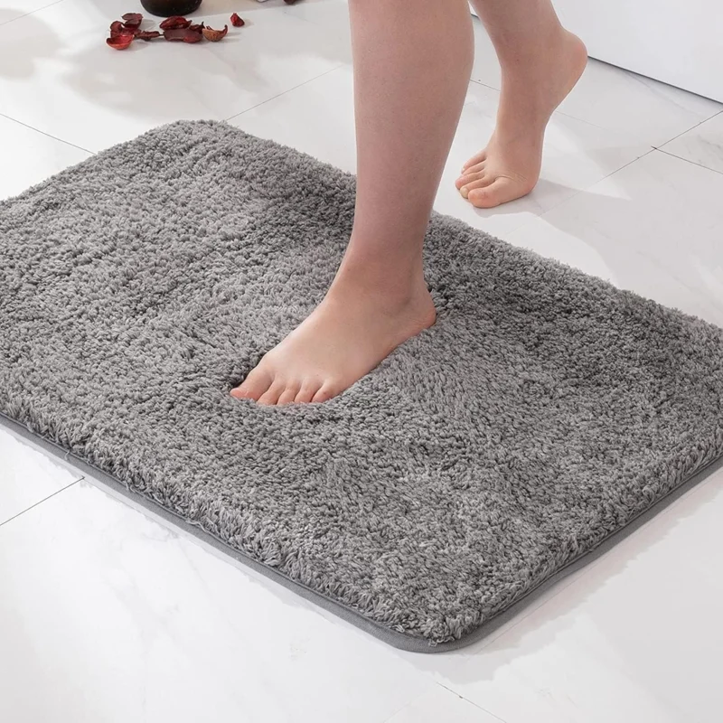 Karnz | Rutschfeste Badematte Schnell trocknend Mikrofaser 50 x 80 cm Luxus Komfort Sicherheit