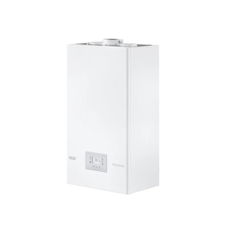 caldaia a condensazione da incasso riello residence in 25 kis metano gpl 20189650 low nox completa di kit scarico fumi
